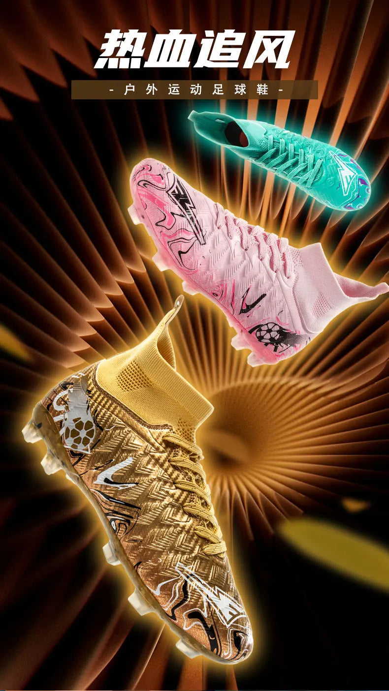 New Men Professional Soccer Shoes Non-slip Football Boots Unisex Breathable Futsal Sports New Cleats Drop Shipping Ultralight