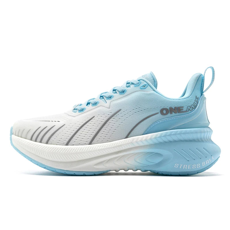 ONEMIX Women's Black Breathable Running Sneakers 2024 Designer Edition, Free Shipping, Pink Fashion Damping Sports Shoes