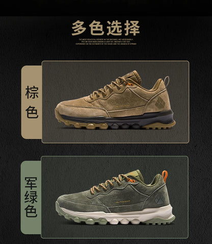 Rax Men's trekking shoes Women's army green trekking boots Breathable mountain climbing camping outdoor sports hunting walking s