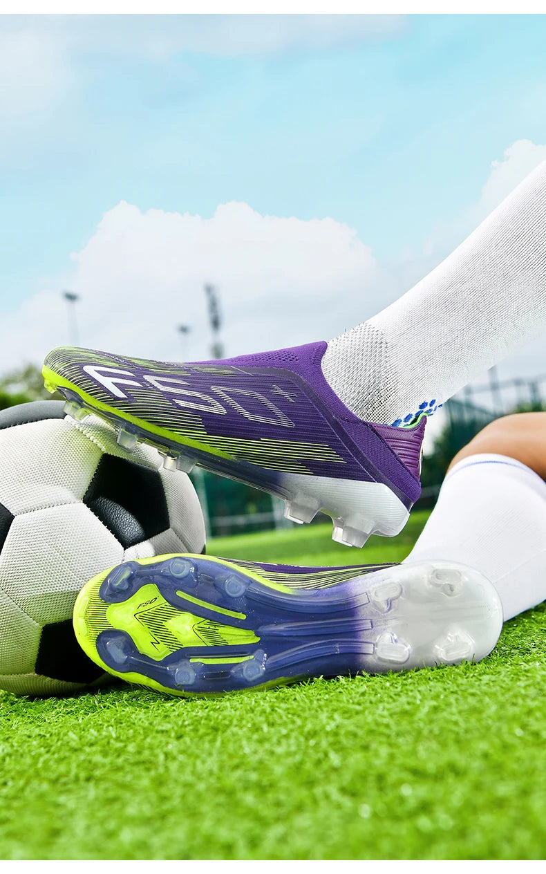 New Men's Football Boots Turf Soccer Shoes Sport Ultralight Comfortable Cleats Futsal Non Slip Fg Grass Indoor Adult Non-Slip