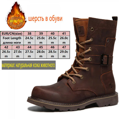 ROCKROOSTER Hiking shoes Men waterproof hunting Boots Tactical Desert Combat Boots trekking Ankle mountian cow Leather Sneakers