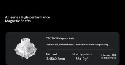 MCHOSE ACE68 V2 Gaming Keyboard Hall Effect 0.001MM RT 8kHz Polling Rate Hot Swappable Support 16K/128K/256K Scan Rate RGB DKS
