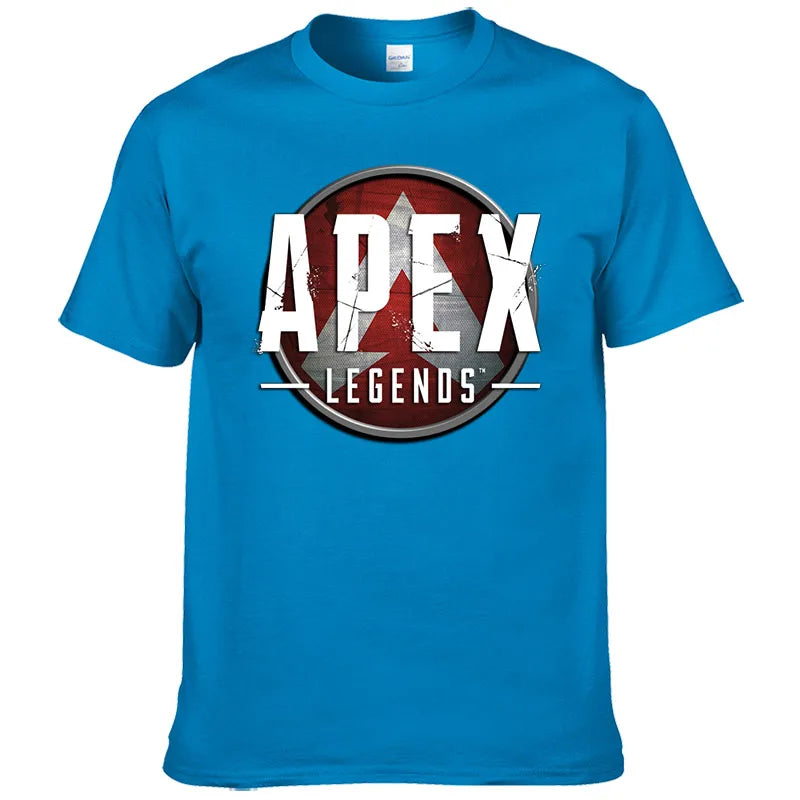 Short Sleeve Print T Shirt Men Summer Cotton Tshirt Clothing New Fashion Casual Apex Legends Harajuku Tee Style Cool Top F81