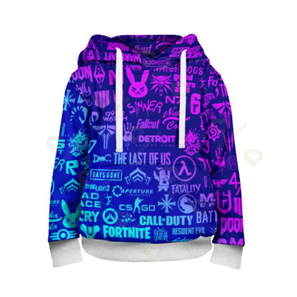 Fortnite Jungen-Cosplay-Hoodie „Cool Heroes“, Cartoon-Sweatshirt, Kinderkleidung für Frühling und Herbst, Baby-Mantel, Kapuzenjacke für Kinder