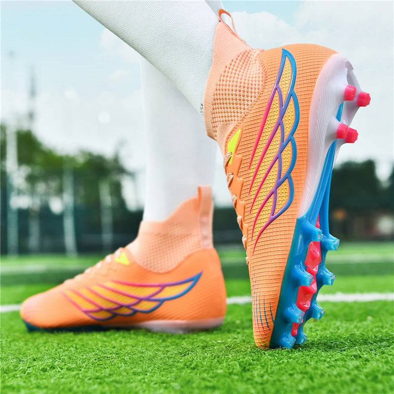 2026 New Superfly FG Football Boots Outdoor Soccer Cleat Black Shoes Soft Sport Professional Shoes Breathable Comfortable Boots