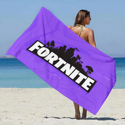 Nueva toalla de playa F-FortniteS de juego popular, microfibra sin arena, secado rápido, suave y resistente a la arena, toalla para piscina, regalo para mujer, viaje, gimnasio y ducha