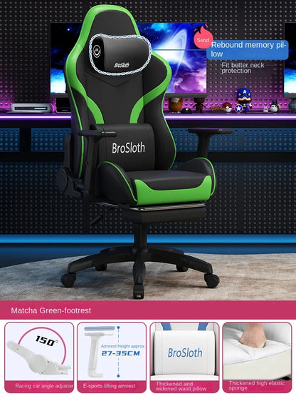 S6 Gaming Chair Comfortable Sedentary Ergonomic Adjustable Backrest Computer Chair Dormitory Lift Chaise gaming Live chair
