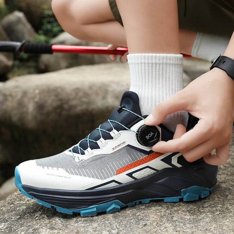 Frühlings- & Sommer-Laufschuhe für Herren – Outdoor-Wanderschuhe, abriebfeste Trailschuhe mit BOA-Verschluss, atmungsaktiver Sport- & Freizeitstil
