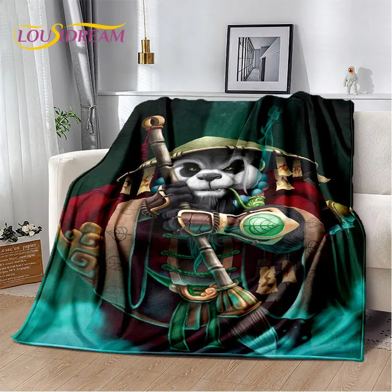 World of Warcraft,WOW ,Game Gamer Soft Plush Blanket,Flannel Blanket Throw Blanket for Living Room Bedroom Bed Sofa Picnic Cover