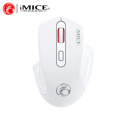 Silent Rechargeable 1600 DPI Adjustable 2.4GHz Wireless Connection Mouse Quiet Click For Office Use Compatible Wiht PC Laptop