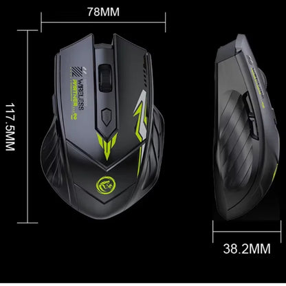 Rechargeable Wireless Mouse 2.4Ghz Gaming Computer Bluetooth Mouse 1600DPI Ergonomic Gamer Mice For PC Office Laptop
