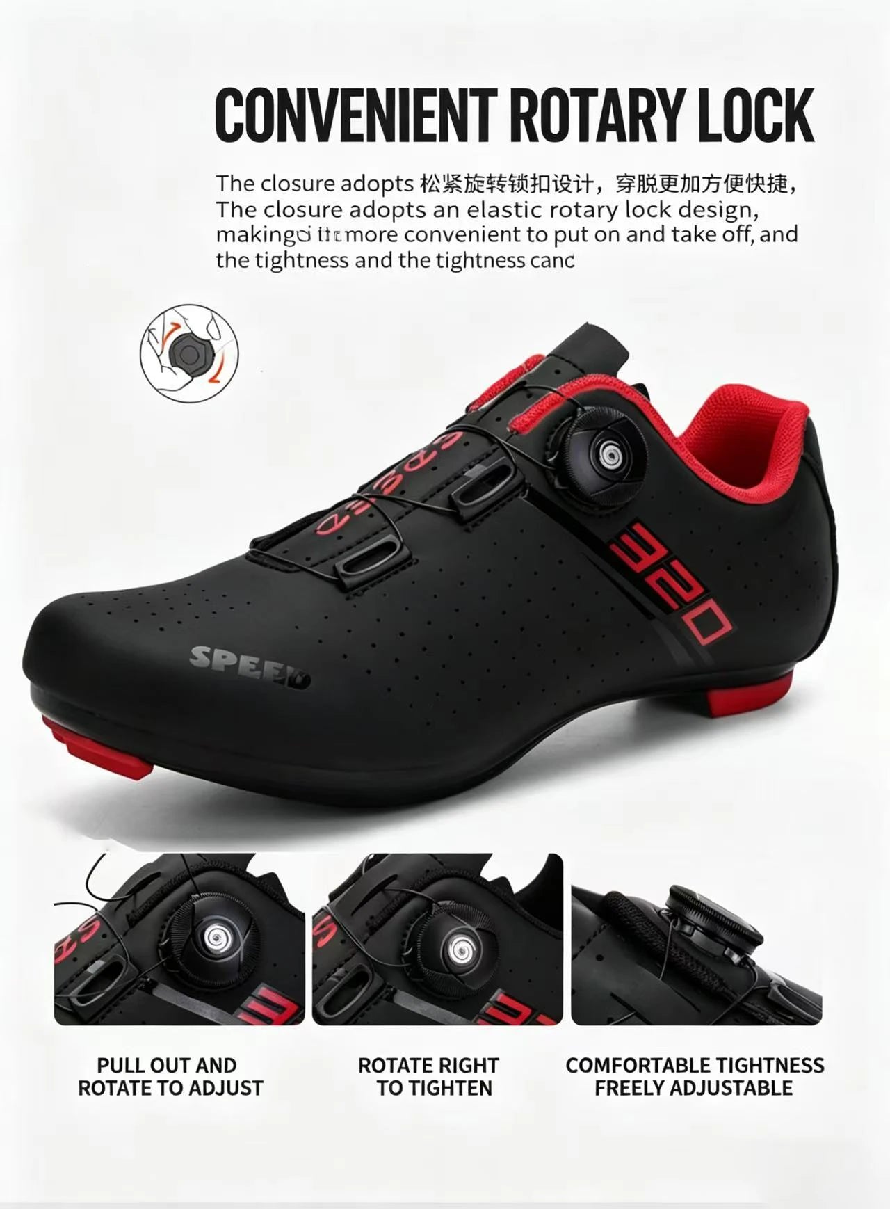 New Cycling Shoes MTB Cycling Men's Sports Shoes Self-Locking Speed Road Cycling Sports Shoes Women's SPD Cleats Cycling Shoes