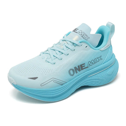 ONEMIX Bumper Max Jogging Running Shoes, Unisex Lightweight Sneakers, Road Wear-Resistant, Fashion Sports Fitness Shoes