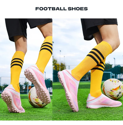 New Men's Football Boots Turf Comfortable Soccer Shoes Sport FG Grass Cleats Futsal Non-Slip Outdoor Adult Ultralight Non-Slip