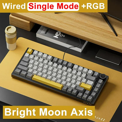 AJAZZ AK820 Rotary Volume Buttons Hot-Swappable Keys For Office AndHome Mechanical Keyboards DIY