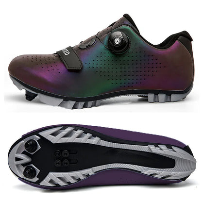 whytesole Men Cycling Sneaker Mtb Flat Shoes Cleat Self-Locking Mountain Bike Shoes Women Road Bicycle Cycling Shoe Dirt