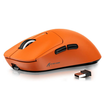 ATTACK SHARK X3 Wireless Gaming Mouse,49g Ergonomic PC Mouse,Triple Modes PAW3395 26K DPI Optical Sensor,Programmable Buttons