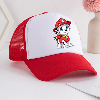 Baseballkasket til drenge og piger – justerbar sommerhat med Anime-motiv fra Paw Patrol med Chase og Skye – sød retro solhat – hovedbeklædning til voksne – gave