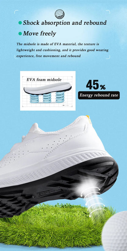 Golf Sports Shoes Men Waterproof high-Quality Leather Golf Competition Sports Shoes Formal Shoes Golf Course Men Training Shoes