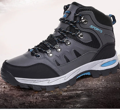 Outdoor Waterproof Hiking Boots for Men and Women, Spring and Autumn, Wear-Resistant Mountain Sports Boots, Hunting Sports Shoes