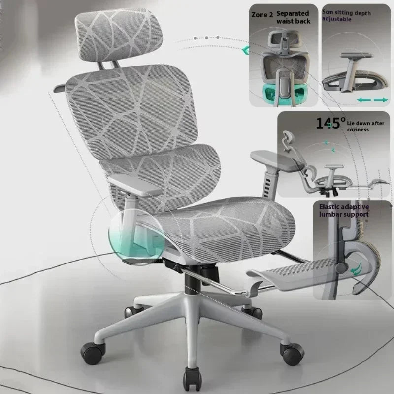 High Back Office Chair 3D Headrest Gaming Chairs Adjustable Computer Relaxing Massage Cadeira Gamer Ergonomic Office Furniture
