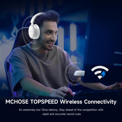 MCHOSE V9 PRO Wireless Gaming Headset 7.1 Surround Sound for PS5 PS4 PC SWITCH TOPSPEED Gaming Headphones