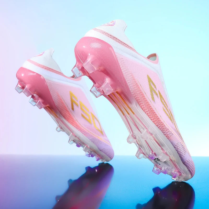 Men's Soccer Cleats Professional Football Boots Society Turf Breathable Mesh Youth Soccer Shoes Anti-Skid Male Sneakers Chuteira