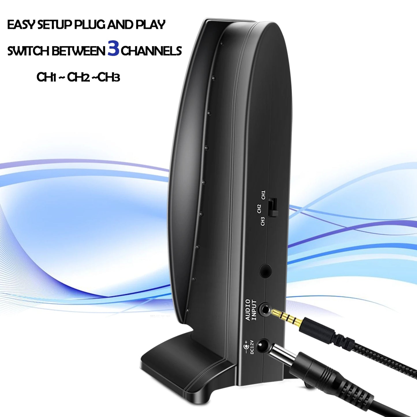 Silent Disco Wireless Headphones with LED Rechargeable Battery RF System for Silent Parties, Clubs, Meetings, Concerts