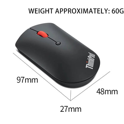 Wireless Mouse Lenovo ThinkPad Wireless Mouse 4Y50X88822 Mouse Dual Bluetooth Office Mouse Laser Mouse Black Ergonomic Mouse Laptop Mouse