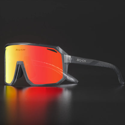 SCVCN New Outdoor Cycling Glasses Bike Sunglasses Men UV400 Eyewear Sports MTB Goggles Bicycle Women Riding Hiking Sunglasses