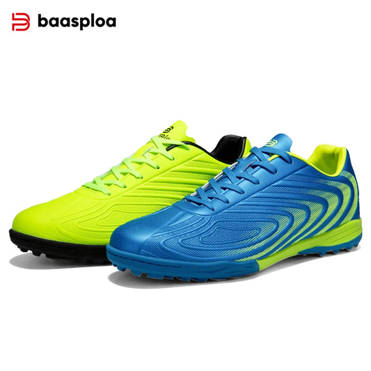 Baasploa Men Football Shoes Brand Comfort Lightweight Turf Training Soccer Shoes Professional Male Soft Sneakers Non-Slip