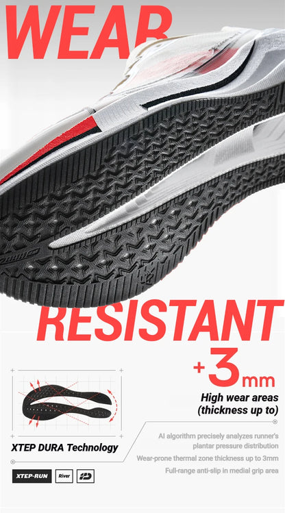 Xtep 2000km 5.0 Shoes Sneakers for Men Cushion Durable Professional Combat Universal Jogging Running Shoes 874119110023