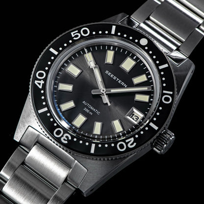 SEESTERN 62MAS Diving Watch Men Automatic Mechanical Wristwatch Luminous Bezel Waterproof NH35 Movement Sapphire Glass Bracelet