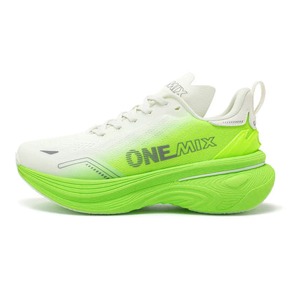 ONEMIX Bumper Max Jogging Running Shoes, Unisex Lightweight Sneakers, Road Wear-Resistant, Fashion Sports Fitness Shoes