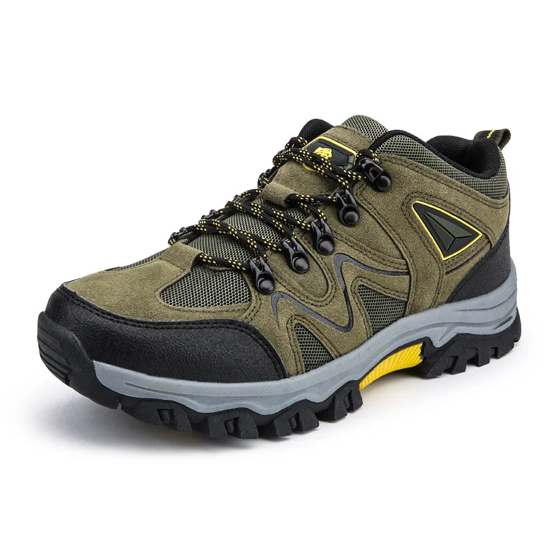 Men's Hiking Shoes All-Terrain Outdoor Sports Shoes Breathable Wear-Resistant Mesh Non-Slip Hiking Shoes Outdoor Cycling Shoes