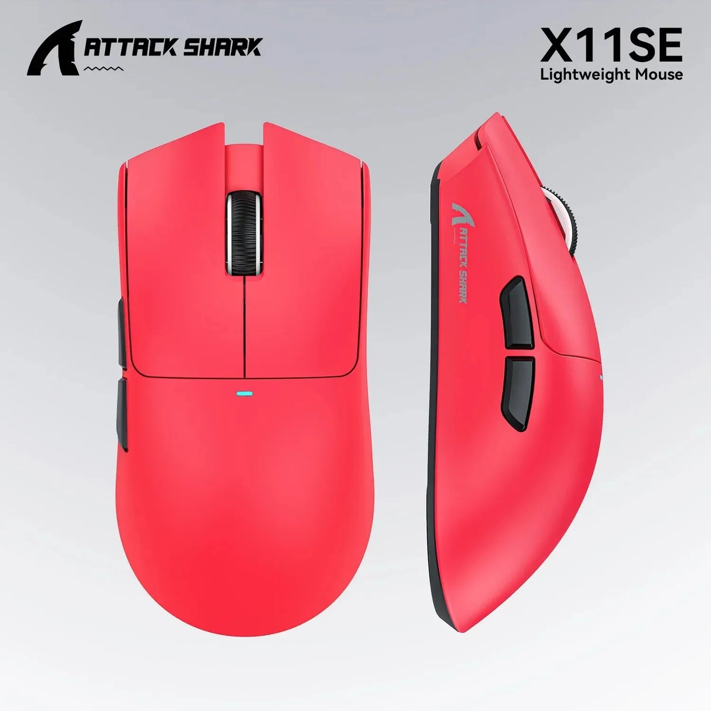ATTACK SHARK X11SE Ultra-Light Wireless Gaming Mouse,20Million cycles life,PAW3311 Gaming,22KDPI,400IPS,40G,1KHz,65 Hours,30mAH