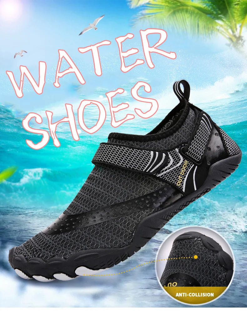 Men Women Water Shoes Aqua Shoes Drainage Beach Sports Swim Sandals Quick Dry Boating Barefoot Diving Fishing Surfing Sneakers