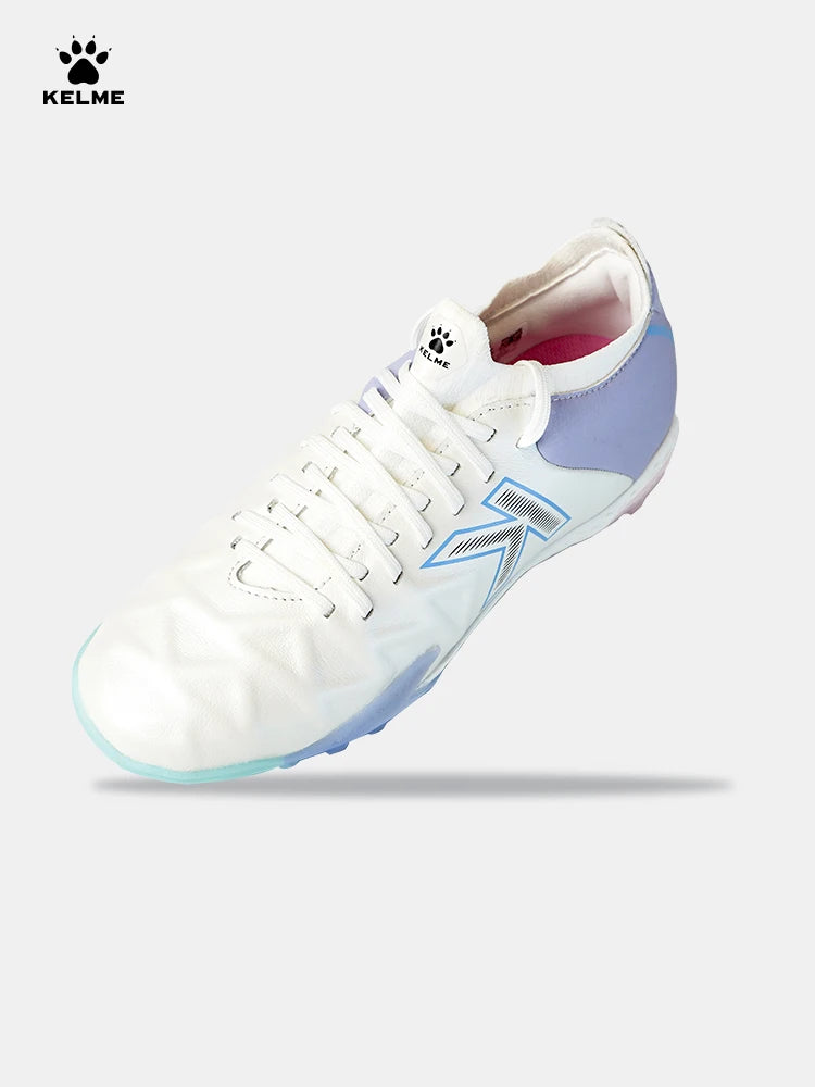 Kelme Herren-Trainings-TF-Fußballschuhe Broken Nails für Kunstrasen, rutschfeste Jugend-Fußballschuhe aus Kalbsleder, Wettkampfschuhe