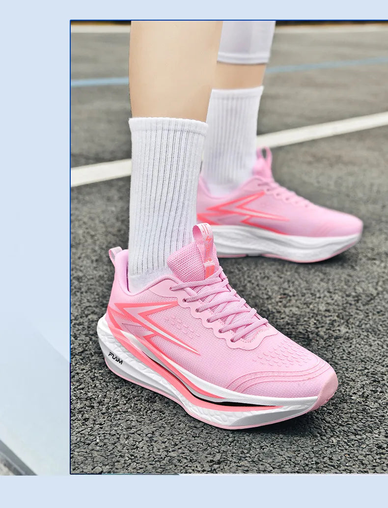 Running Shoes Carbon Board Speciality Marathon Men Sports Breathable Lightweight Women's Comfortable Athletic Nonskid Sneakers