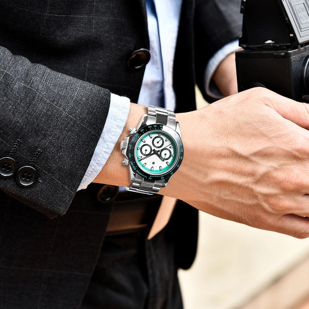 RollsTimi Men's Watches Top Luxury Sapphire Men's Mechanical Watches Calendar Week Stainless Steel Waterproof Men's Watches