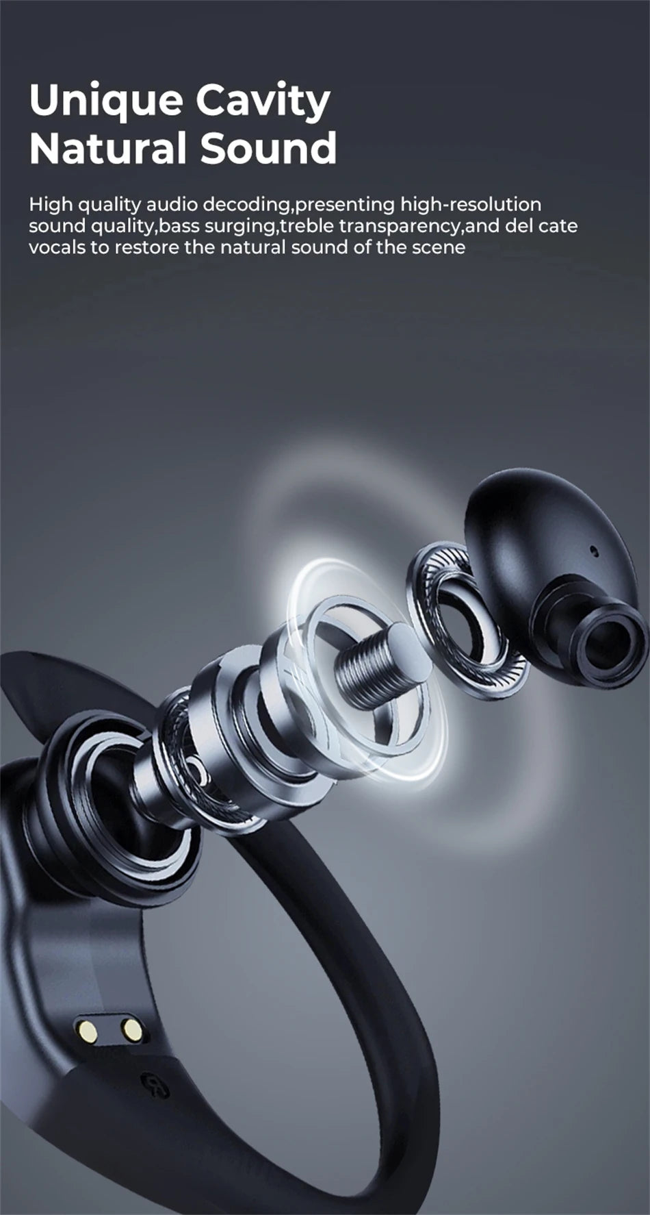 Original Lenovo LP75 TWS Bluetooth V5.3 Headphones Wireless LED Digital Display Earphones Noise Reduction Waterproof Headset New