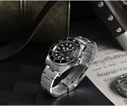 San Martin New 40mm Water Ghost Diver Watch Men Luxury NH35 PT5000 Automatic Mechanical Watch Sapphire Waterproof 200m SN0017