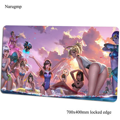 overwatch mouse pad 700x400x3mm gaming mousepad anime Personality office notbook desk mat Boy Gift padmouse games pc gamer mats
