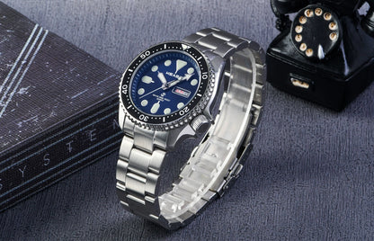 KEASO Top Men Dive Watch C3 Super Luminous 316L Solid Steel 20Bar Waterproof Sapphire Mirror MIYOTA 2035 Quartz Movement Watch