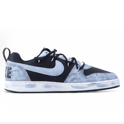 Custom Sneakers Nike Court Borough Drippy for Men Gray Area Theme American Retro Style Hand-drawn Graffiti Remake Versatile