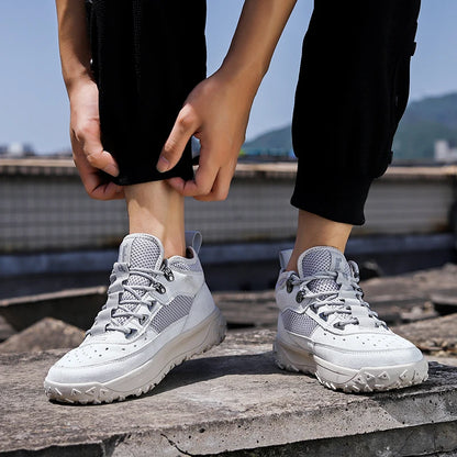2025 Autumn High-Quality Men's Casual Shoes Versatile Trendy Outdoor Wear-Resistant Hiking Shoes Lightweight Soft Sports Shoes
