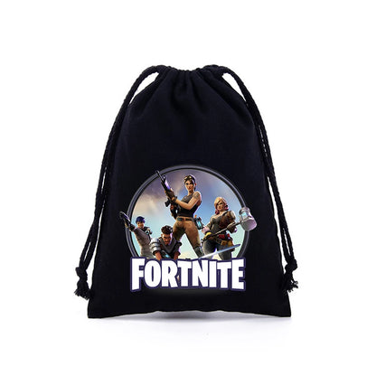 Sacche con coulisse Fortnite per bambini e bambine, stampa cartoon anime, grande capacità, borse portaoggetti, tote bag e borsetta, nuovo grazioso regalo di compleanno