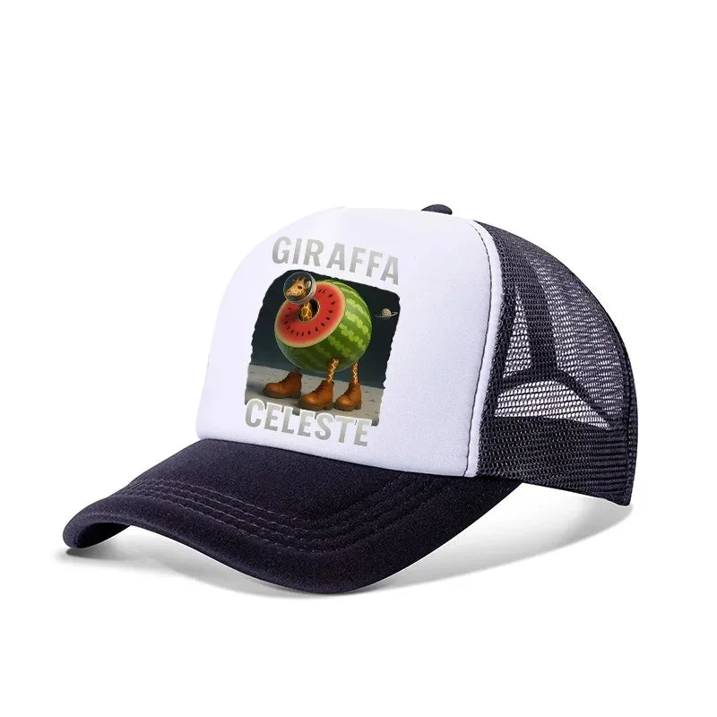 Italian Brainrot Baseball Caps Funny Anime Print Tung Tungtung Sahur Hats Summer Adjustable Fmaliy Headdress Cap Birthday Gifts