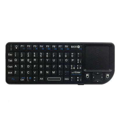 Rii X1 2.4GHz Black Mini Wireless Keyboard US/RU/ES/FR Air Mouse With Touchpad Remote Control For Android TV Box/PC/Laptop