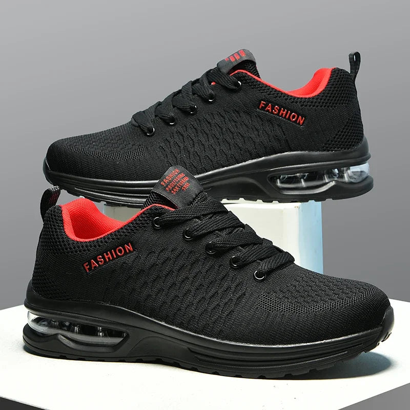 Men's Running Shoes Outdoor Sports Casual Mesh Tennis Shoes Lace-Up Lightweight Gym Jogging Shoes for Men 2024 New Male Sneakers